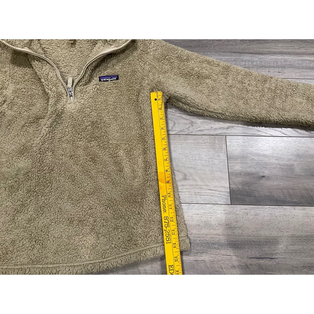 Patagonia Los Gatos 1/4 Zip Fleece Pullover Tan Khaki Womens Medium 25235 - Picture 8 of 14